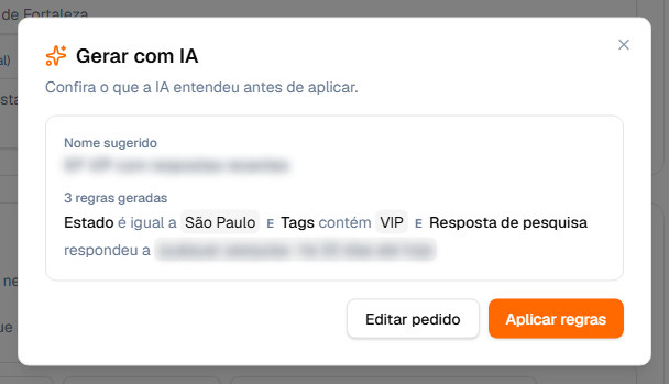Resultado gerado pela IA