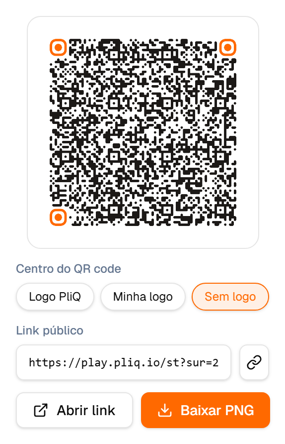 QR code sem logo no centro
