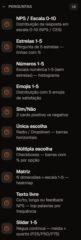 Grupo Perguntas da paleta